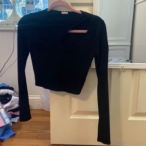 Garage cropped long sleeve